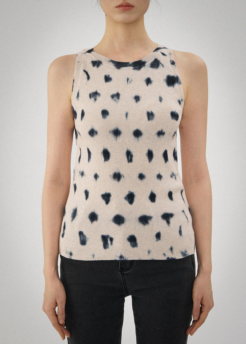 N.85D SKINNY DYE RIB TANK