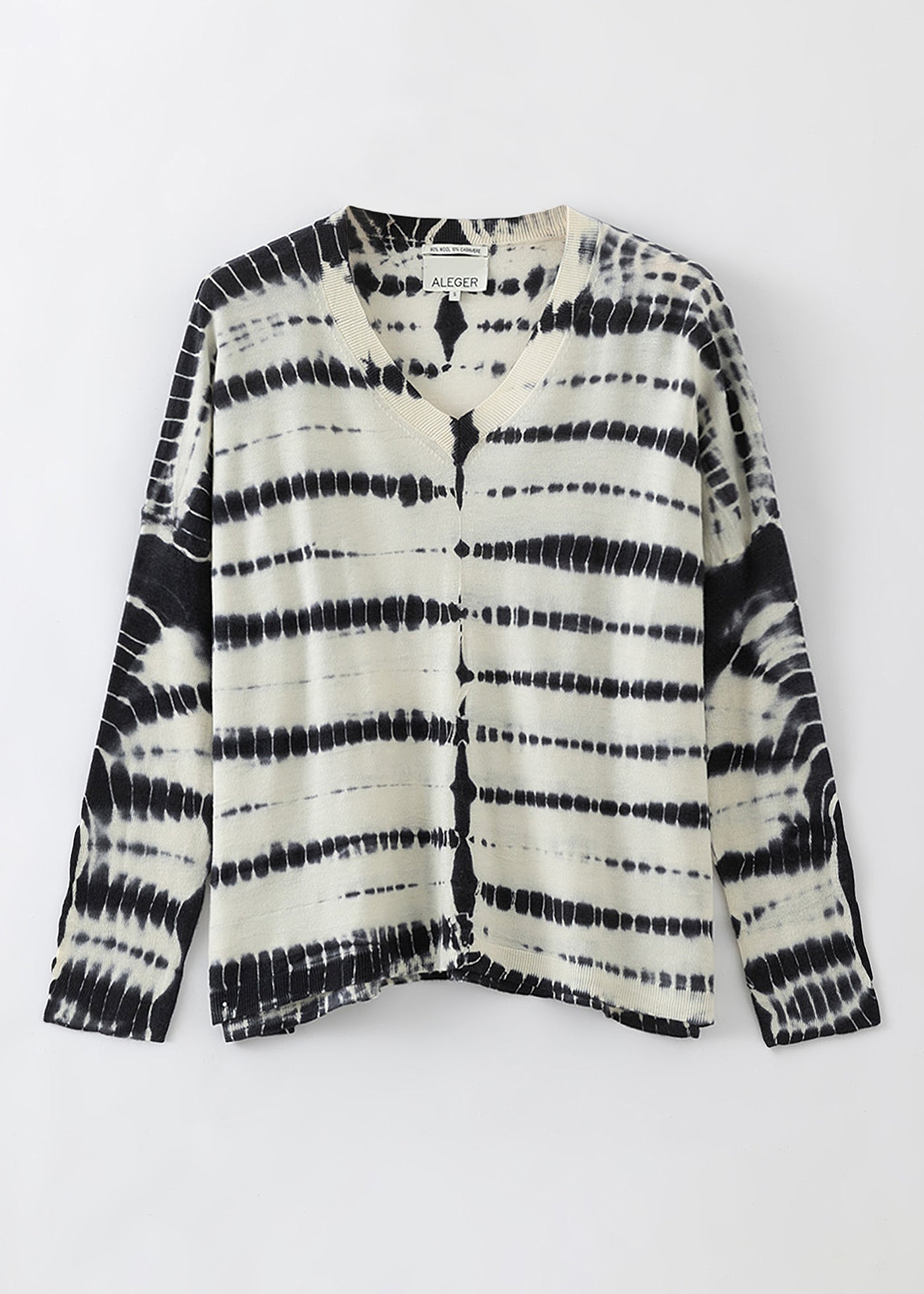 N.2119D FINE KNIT SUMMER DYE V-NECK