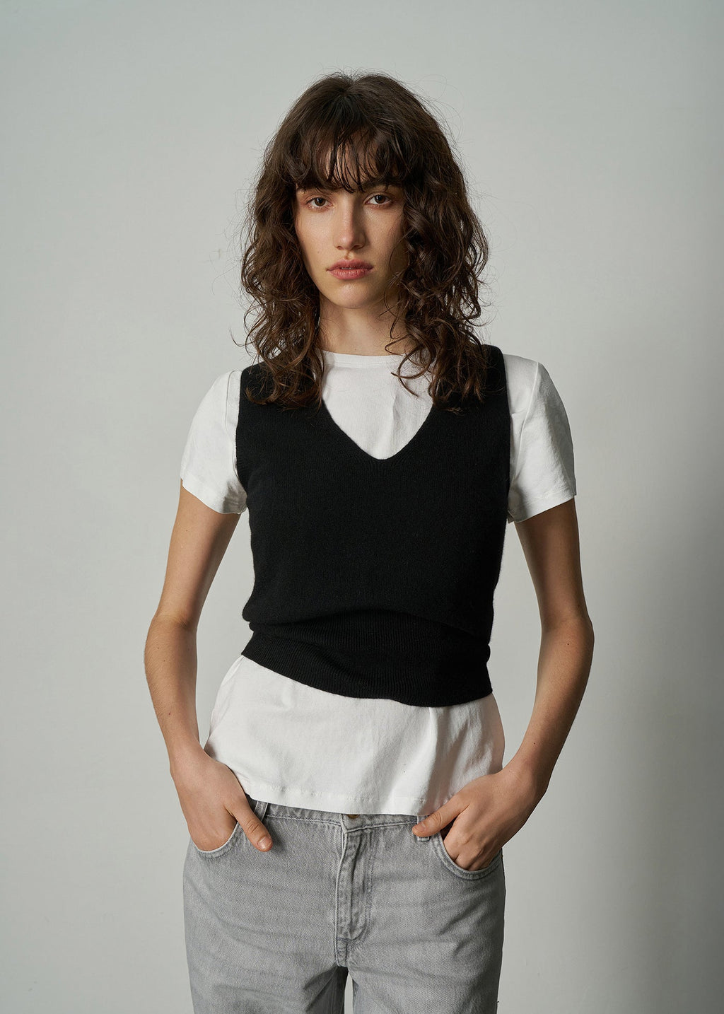 180 CASHMERE CLASSIC TANK BLK