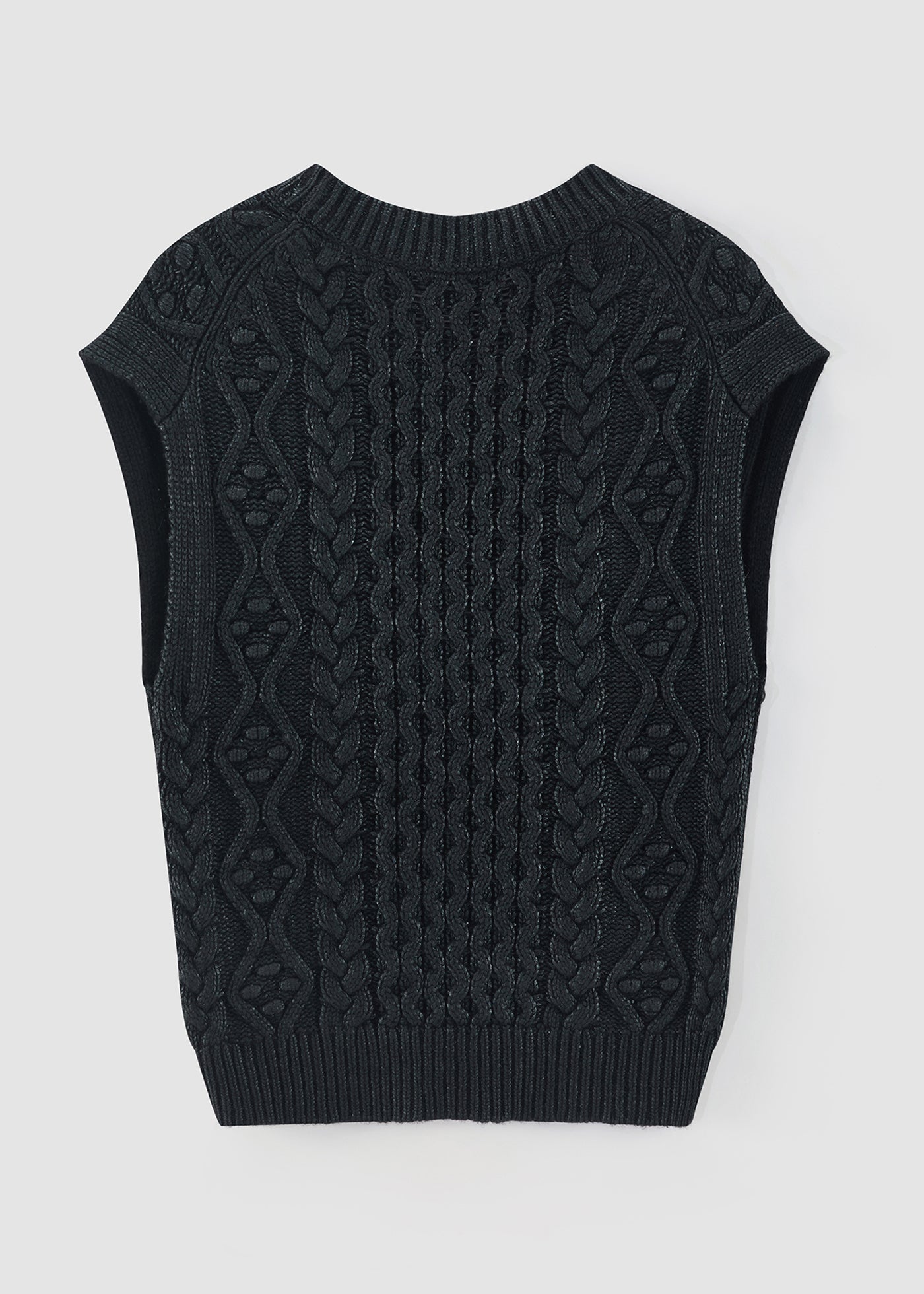 204 BLACK FOIL CABEL VEST BFL
