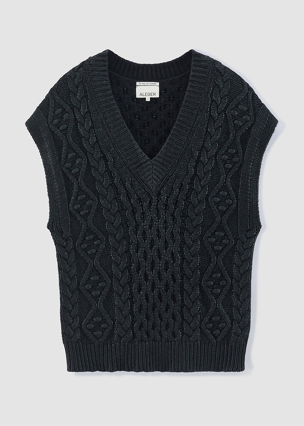204 BLACK FOIL CABEL VEST BFL