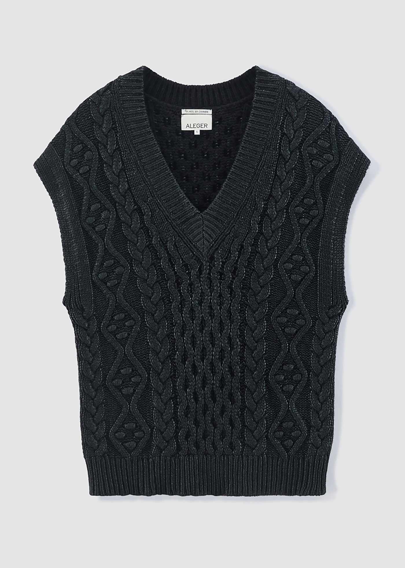 204 BLACK FOIL CABEL VEST BFL