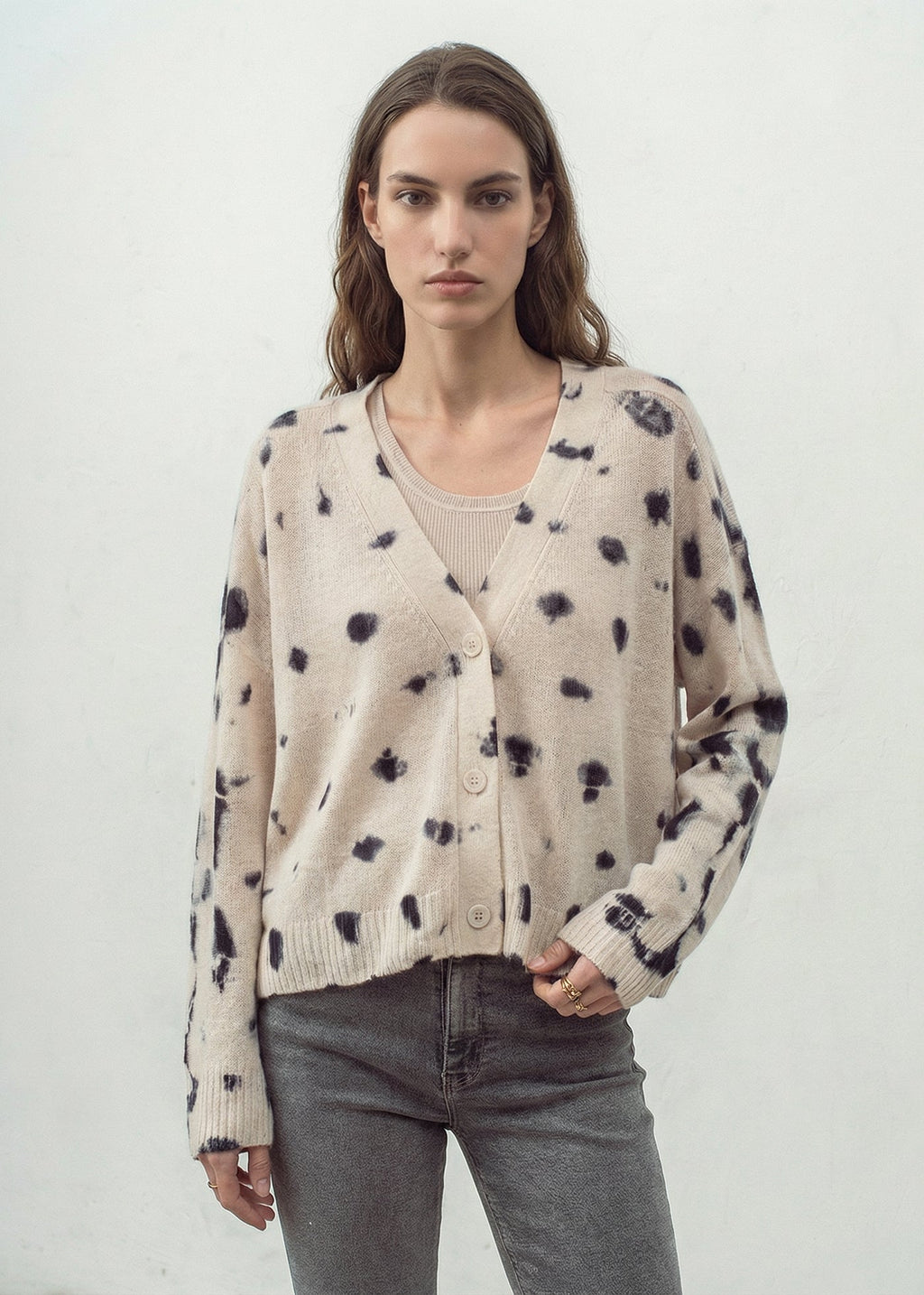 275 CASHMERE FEATHERWEIGHT CARDI PGA