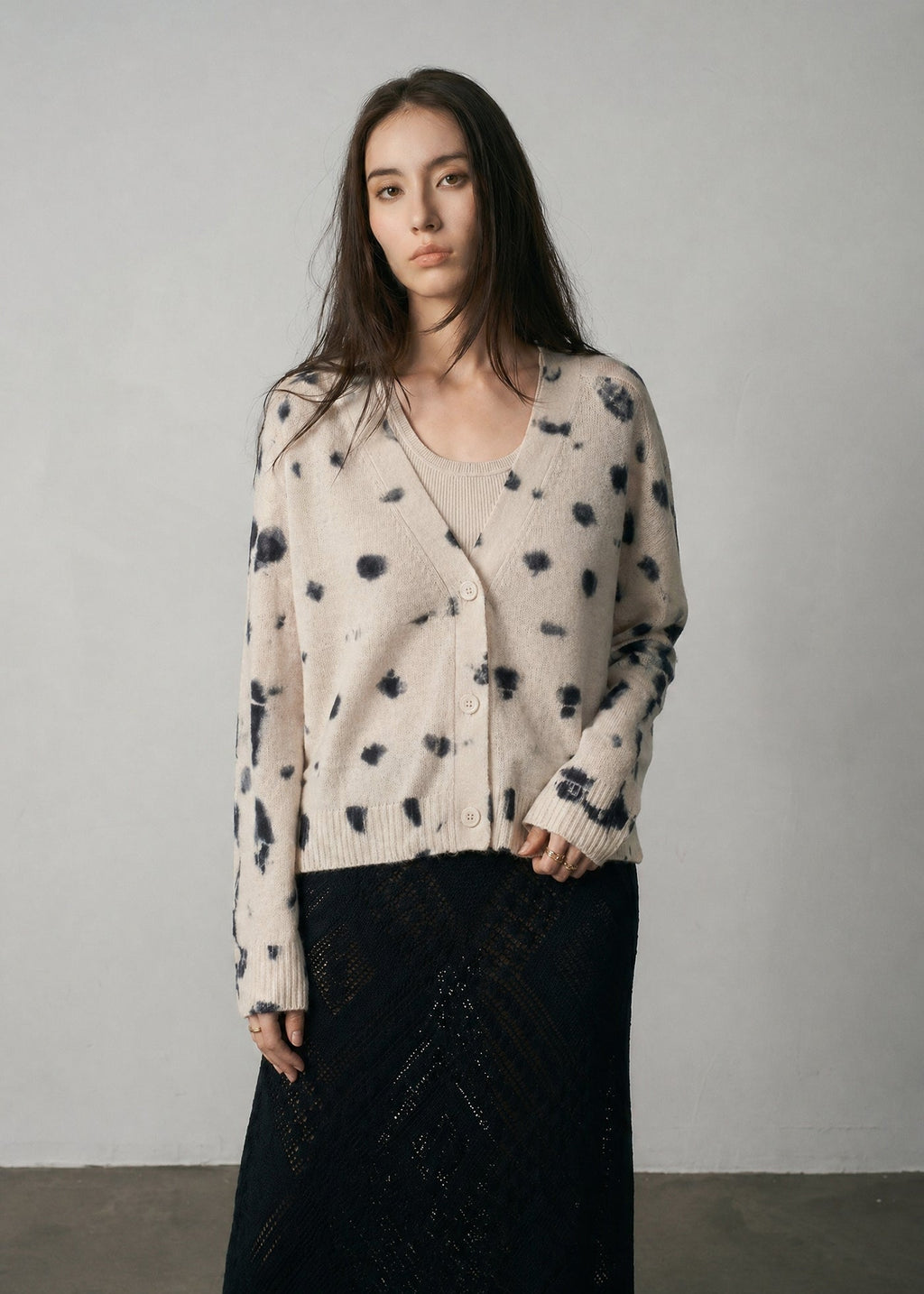 275 CASHMERE FEATHERWEIGHT CARDI PGA