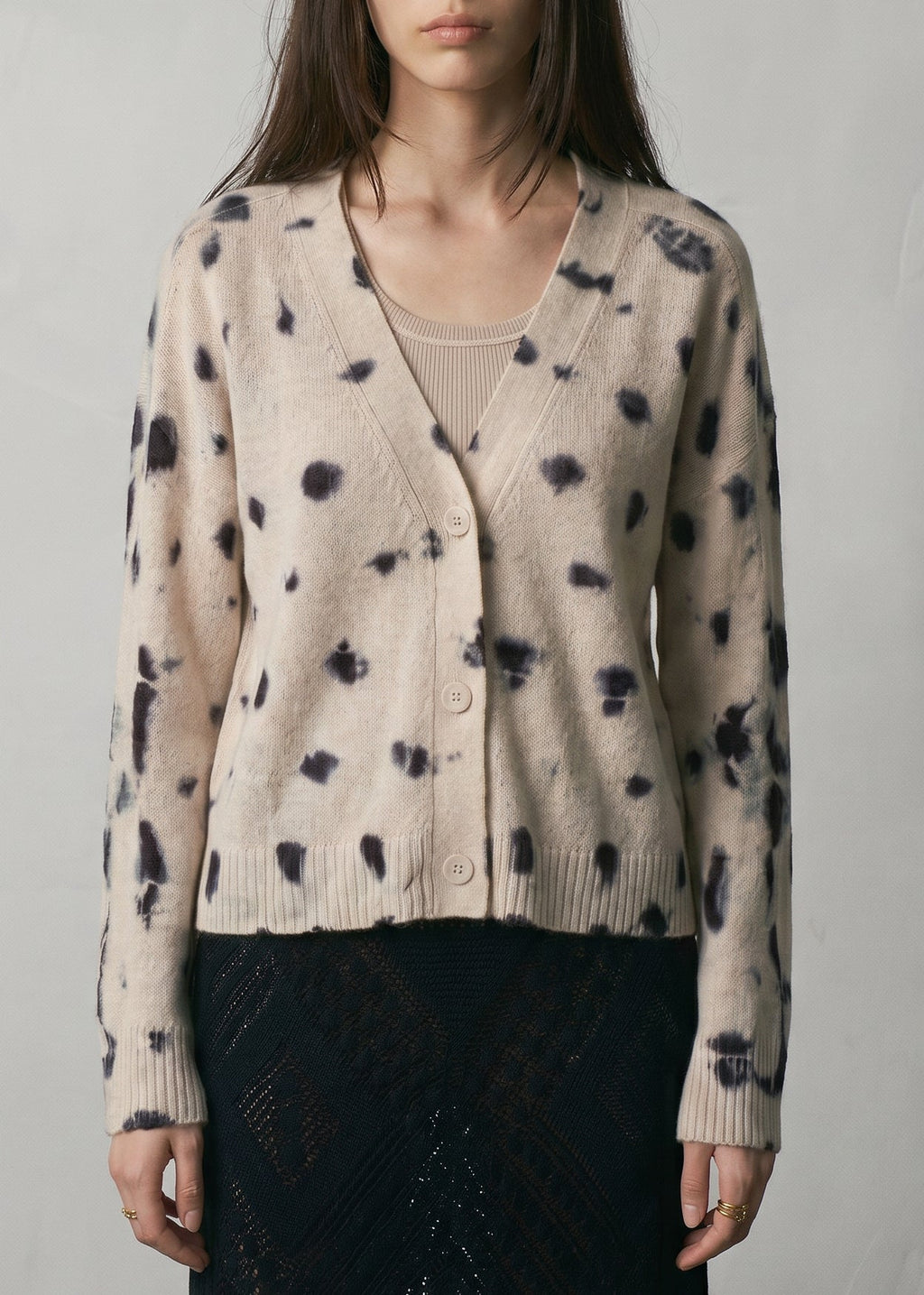 275 CASHMERE FEATHERWEIGHT CARDI PGA