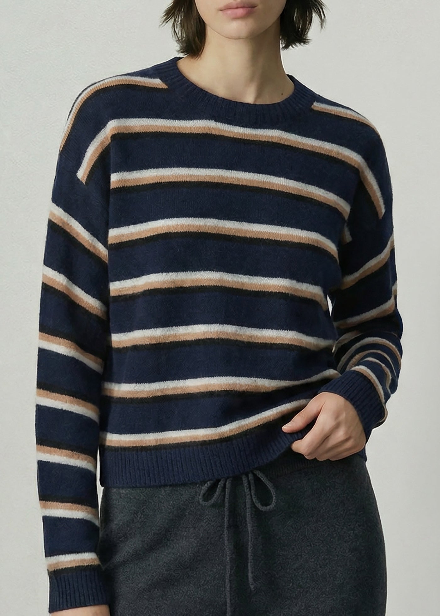 294 ARCADIA LS STRIPE SWEATER NST