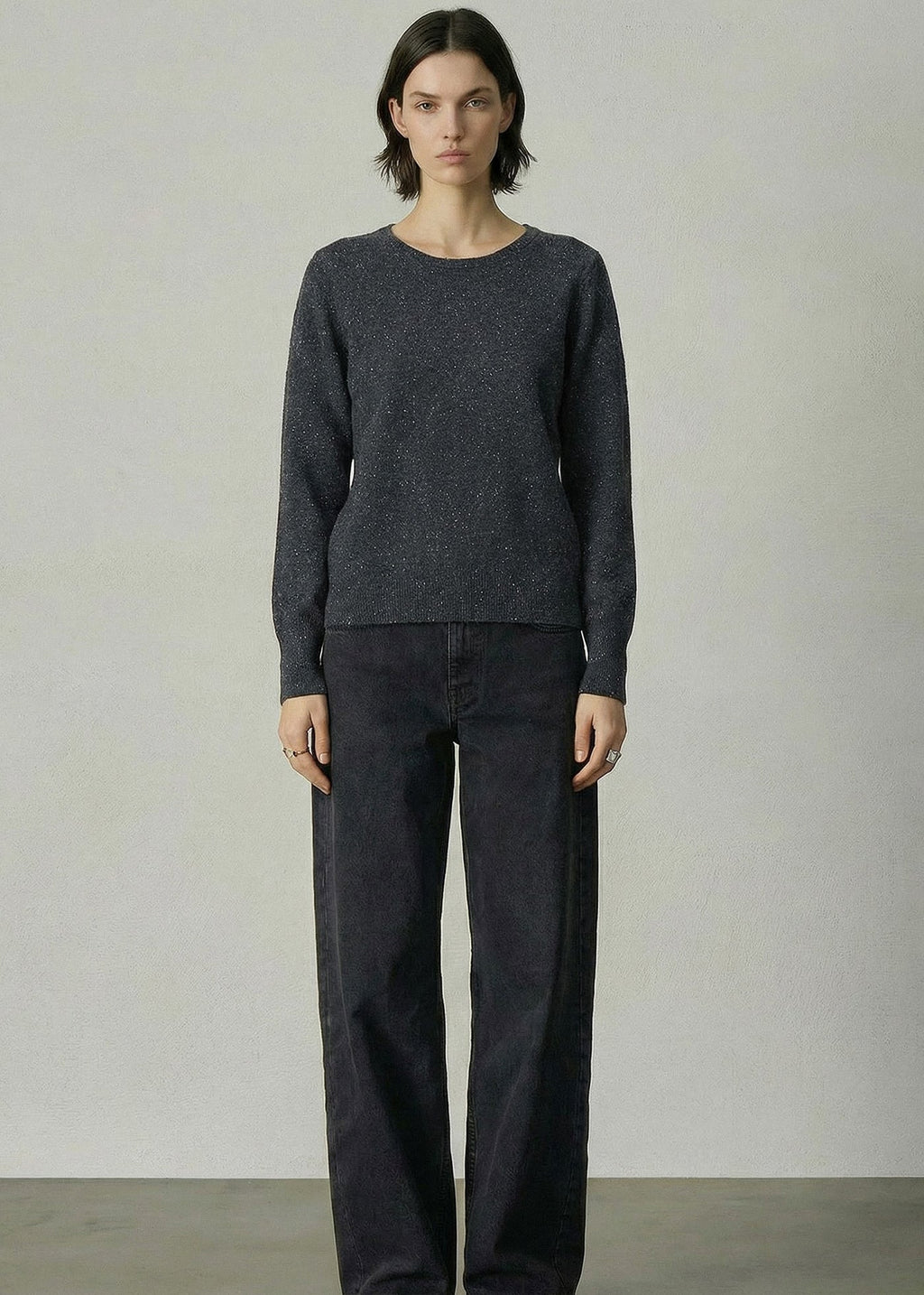 407 CASHMERE CLASSIC CREW NSY
