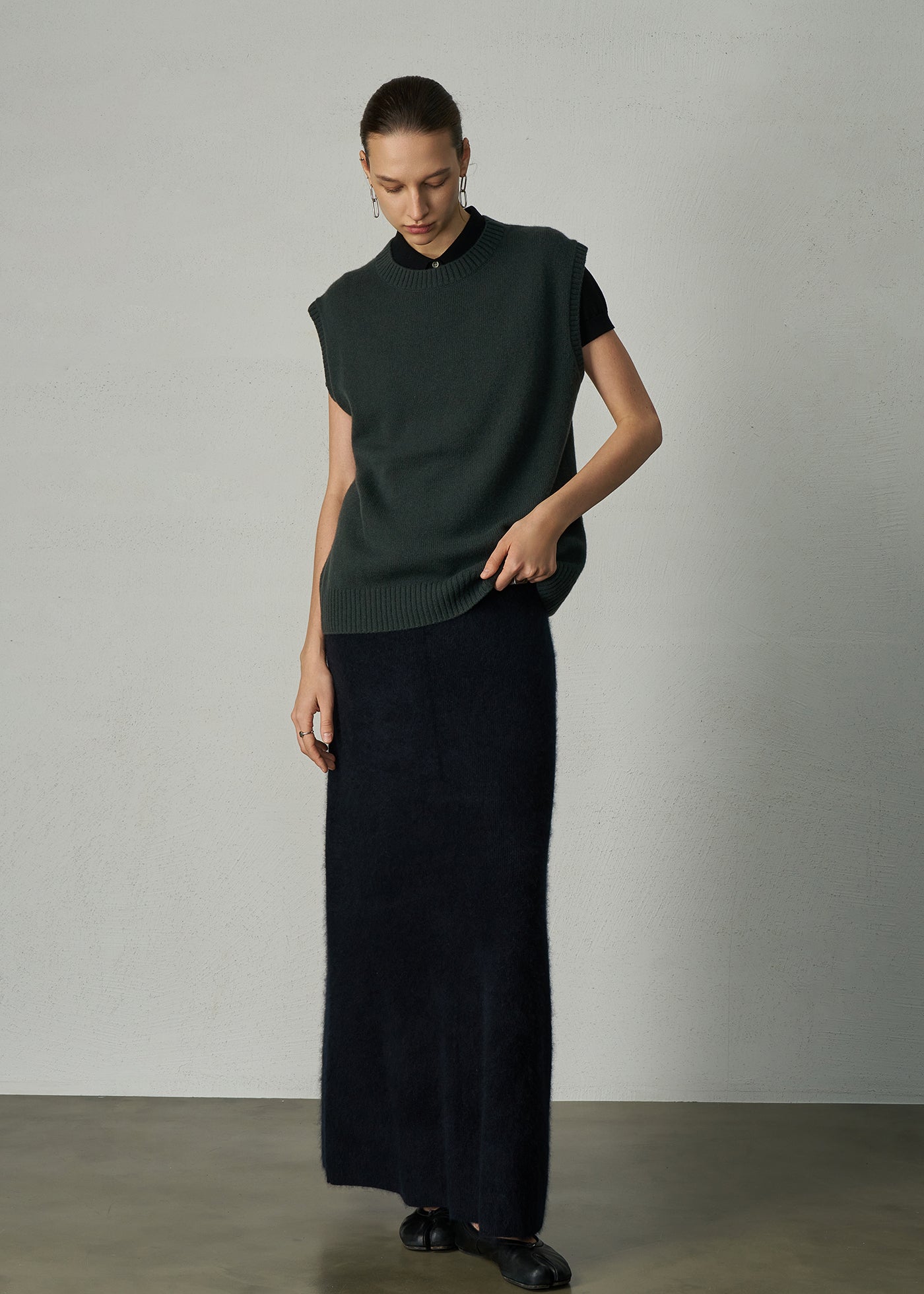 489 CASHMERE BLEND BILLIE VEST KLE