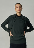 491 CASHMERE BLEND COLLARED CARDI KLE