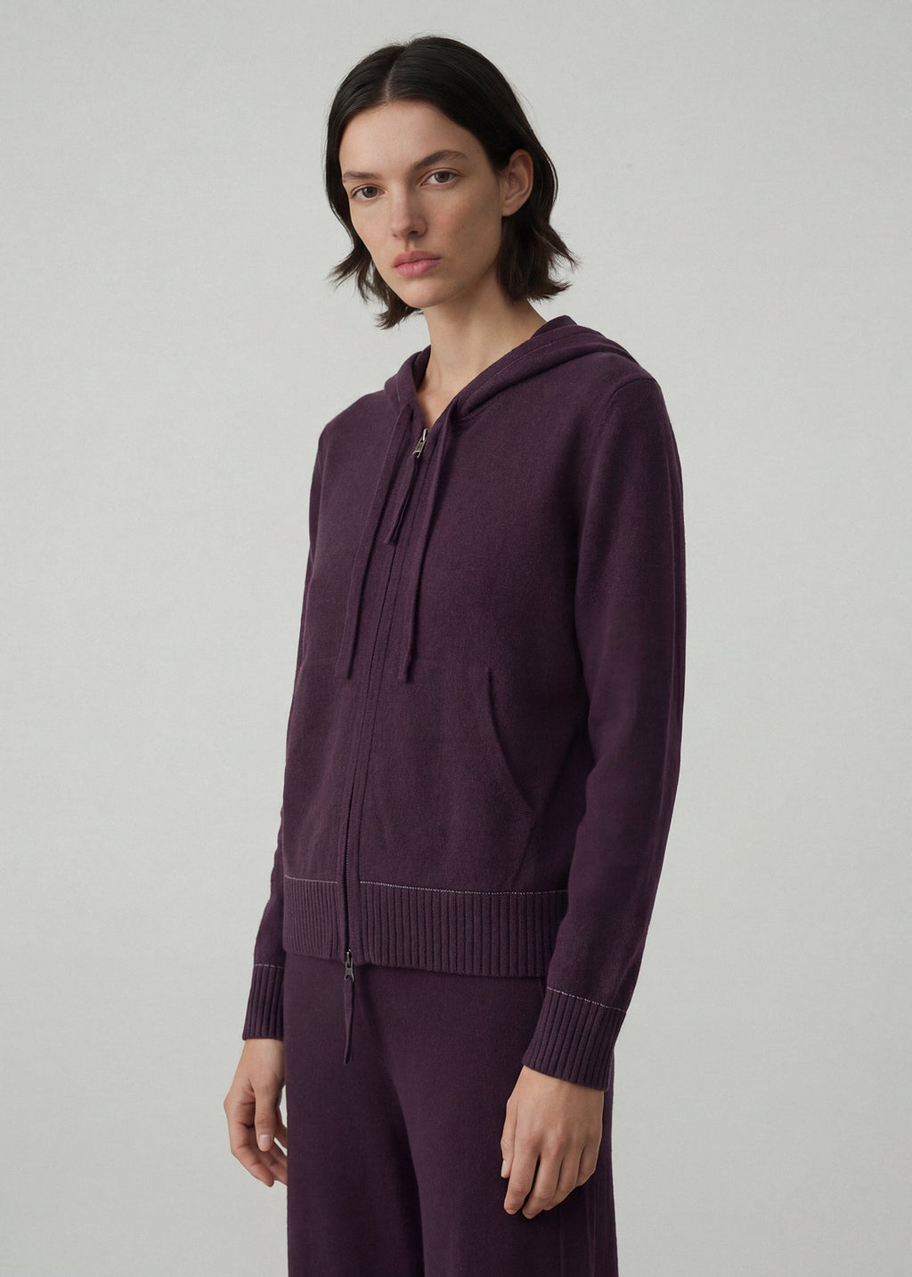 496 CASHMERE BLEND WEEKEND HOODY MLT