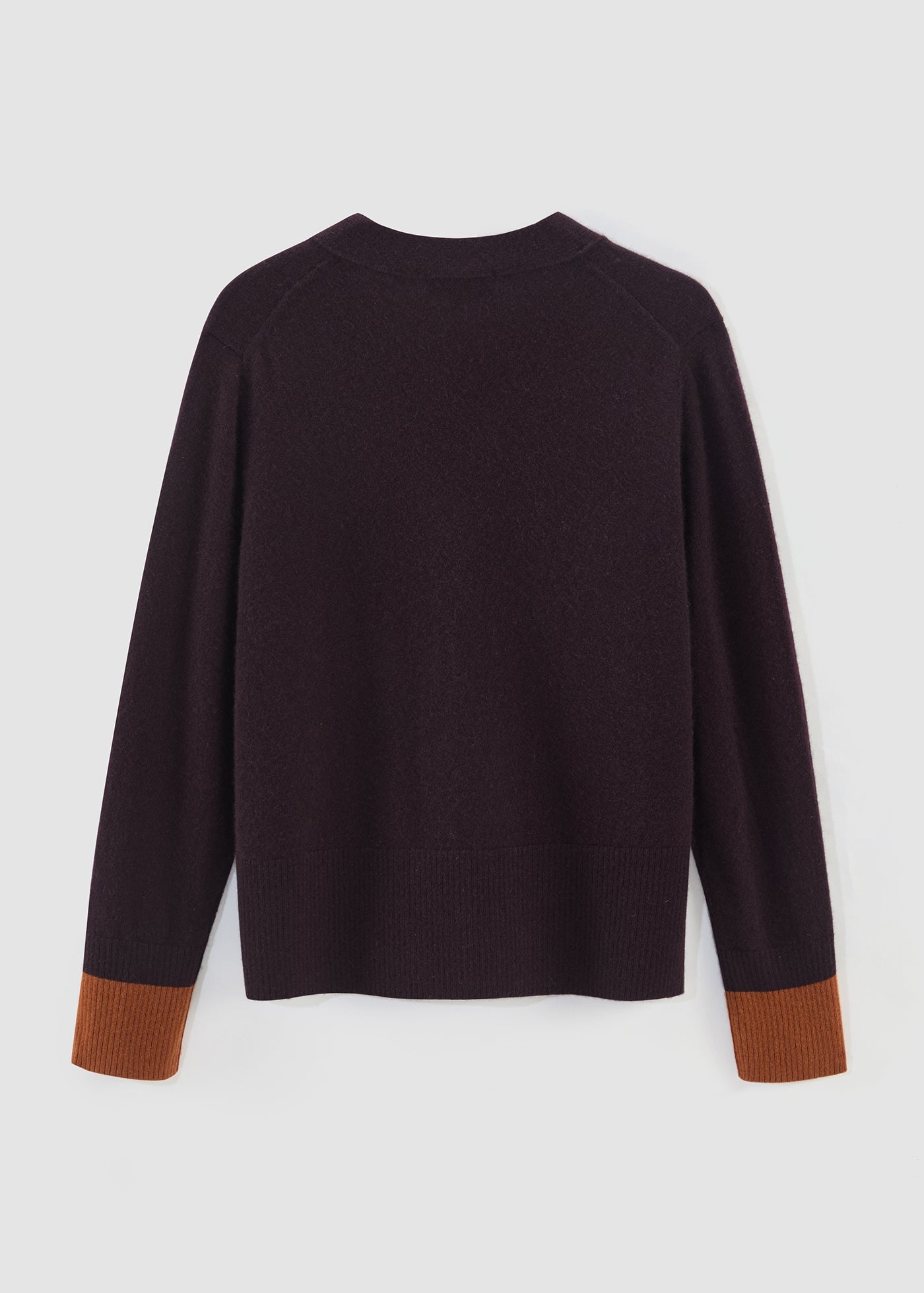545 CASHMERE SEAM DETAIL CARDI MLT