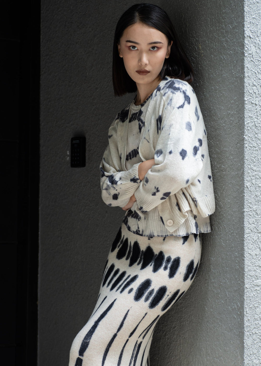 N.28D MINI RIBBED DYE SKIRT