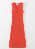 N.298 LACE RIBBED CAMI DRESS