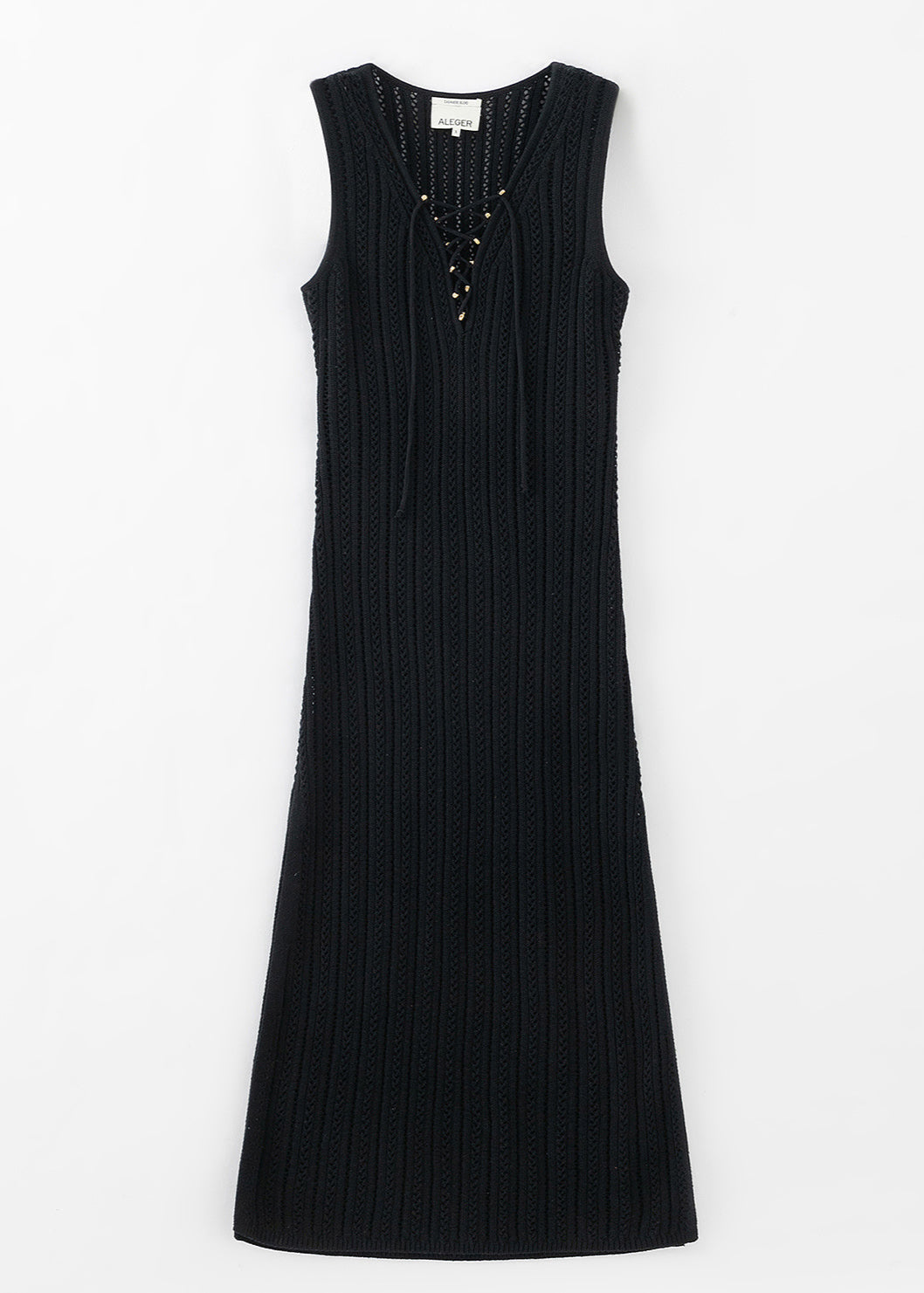 N.298 LACE RIBBED CAMI DRESS